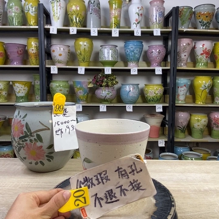 景德镇高温陶瓷花盆