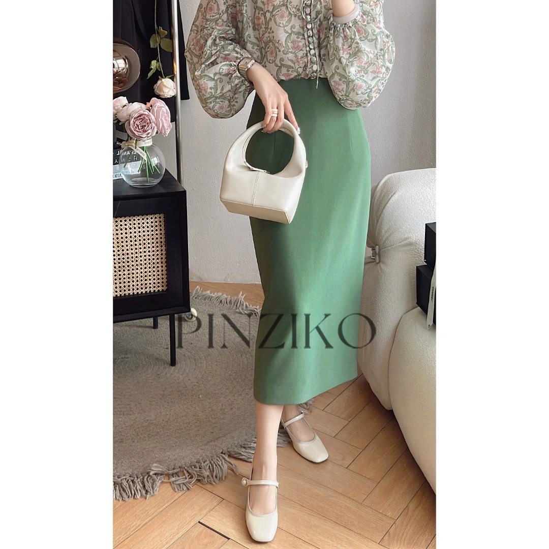 【年终宠粉大促】【PINZIKO】铃兰~彩色系高腰半身裙TJA030