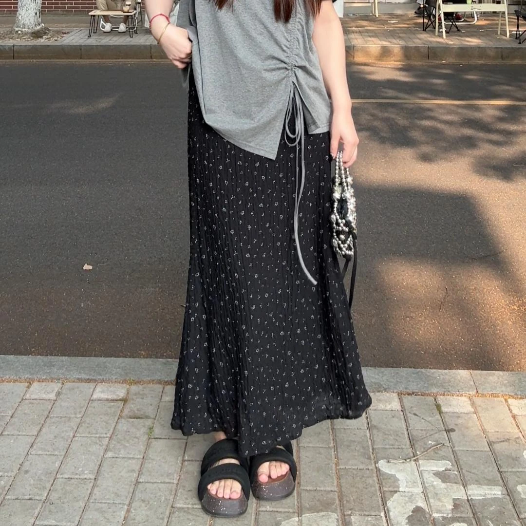 南岛风大码女装休闲百搭碎花半身裙夏季胖mm高腰显瘦半裙ZYY1720