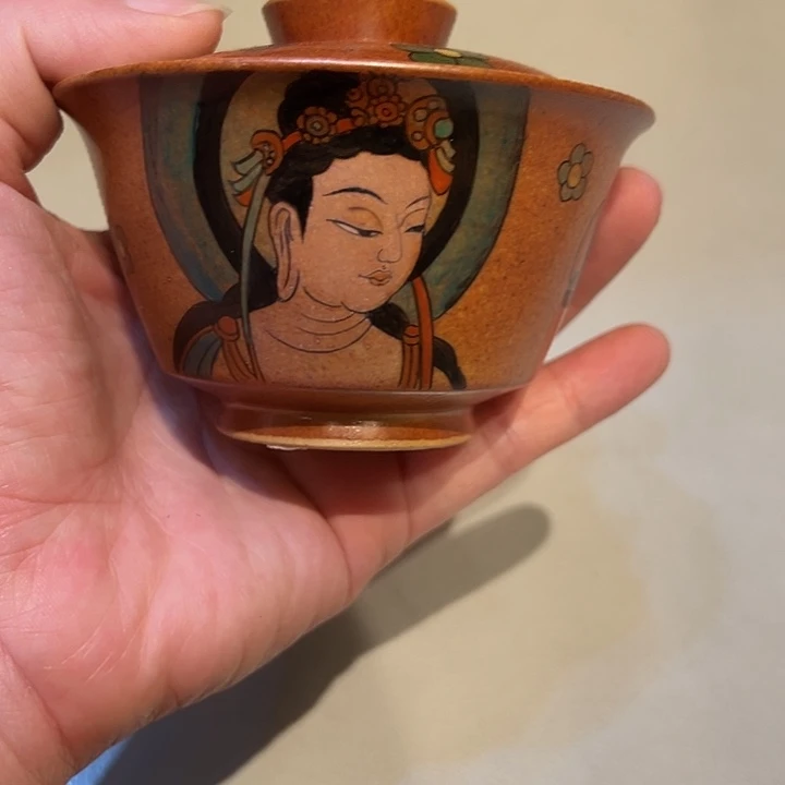 志野烧加彩敦煌系列