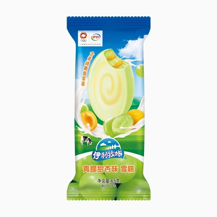 伊利牧场青提甜杏味雪糕65g网红雪糕冰淇淋