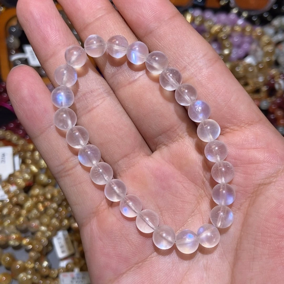 水晶手链未镶嵌蓝月光7.8m