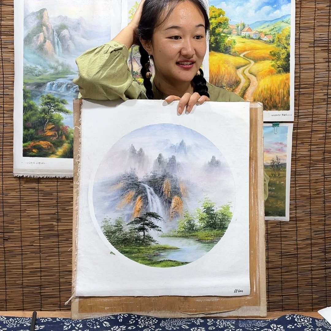 油画薇爽恭喜竞拍成功！