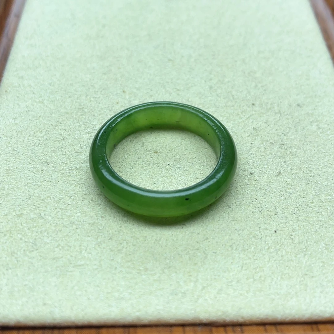 未镶嵌戒指和田玉103俄料碧玉圆切20码