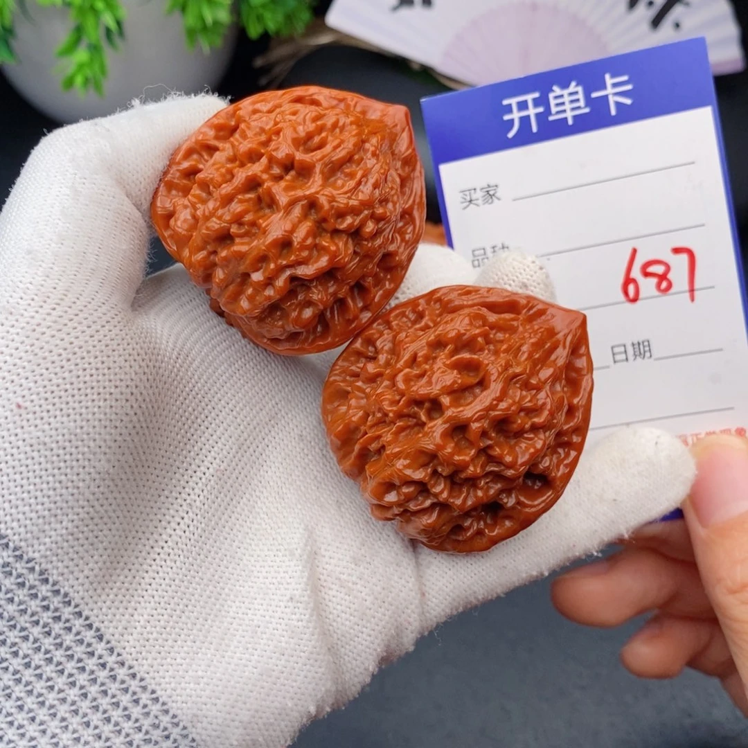 文玩核桃把件43官帽687