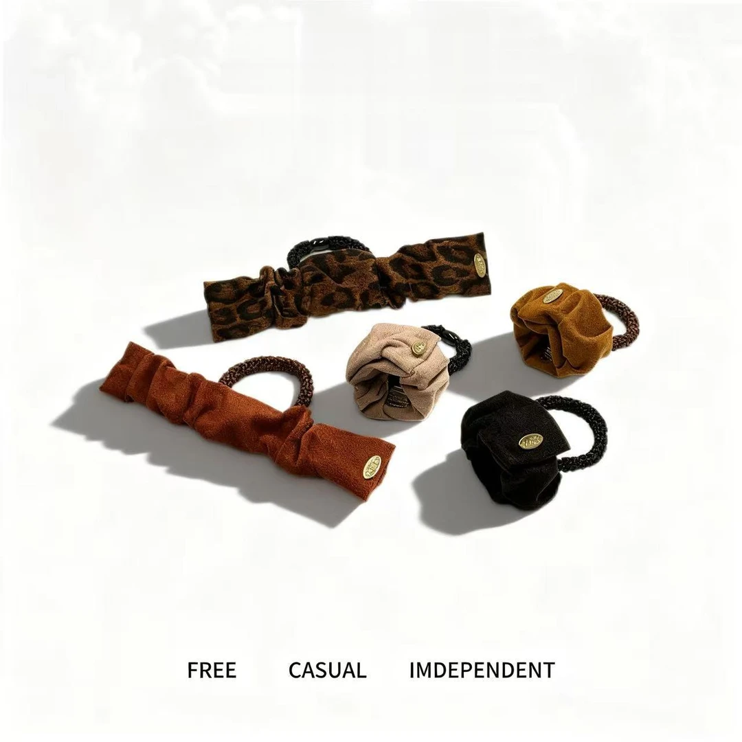 2025新款高弹力啪啪圈发圈高级感丝绒皮筋高马尾显发量不伤发发圈