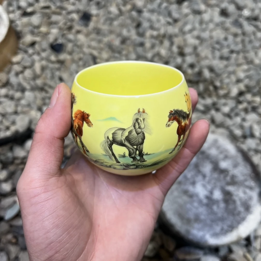 八骏图 龙蛋杯 茶杯主人杯