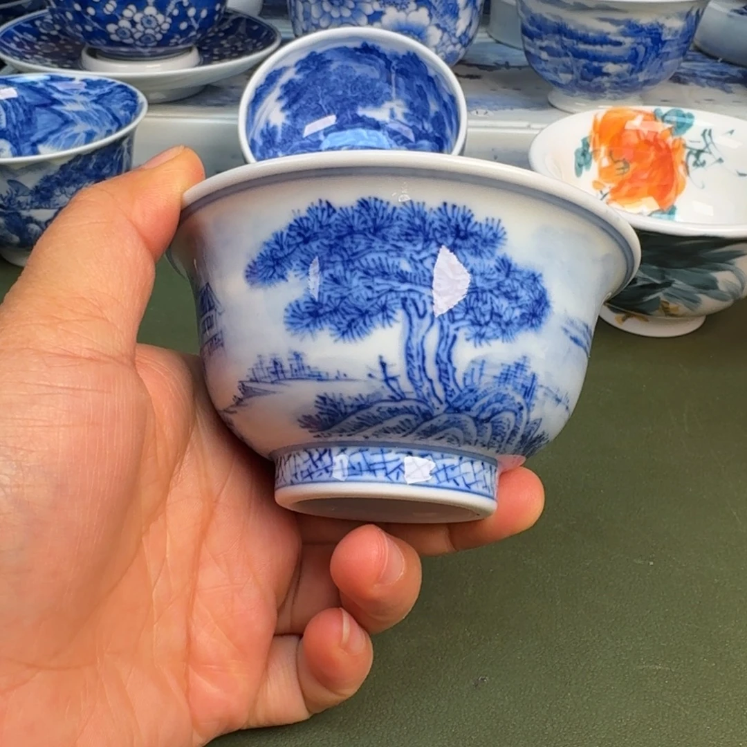 瓷景德镇纯手绘茶具圆圆277