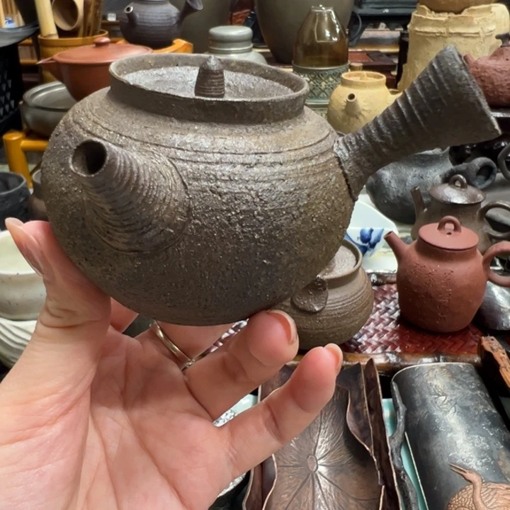 陶壶南蛮侧把茶器茶器茶器
