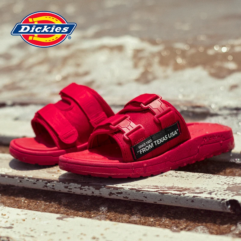 Dickies增高凉拖鞋2025秋冬新款时尚百搭沙滩外穿防滑耐磨一字拖