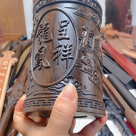 黑檀木木木木木笔筒