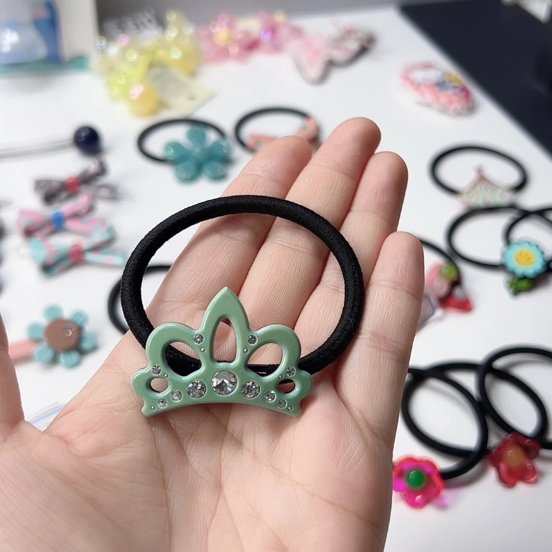 绿皇冠发圈韩国儿童