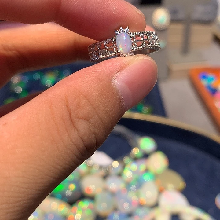 欧泊合金欧泊戒指
