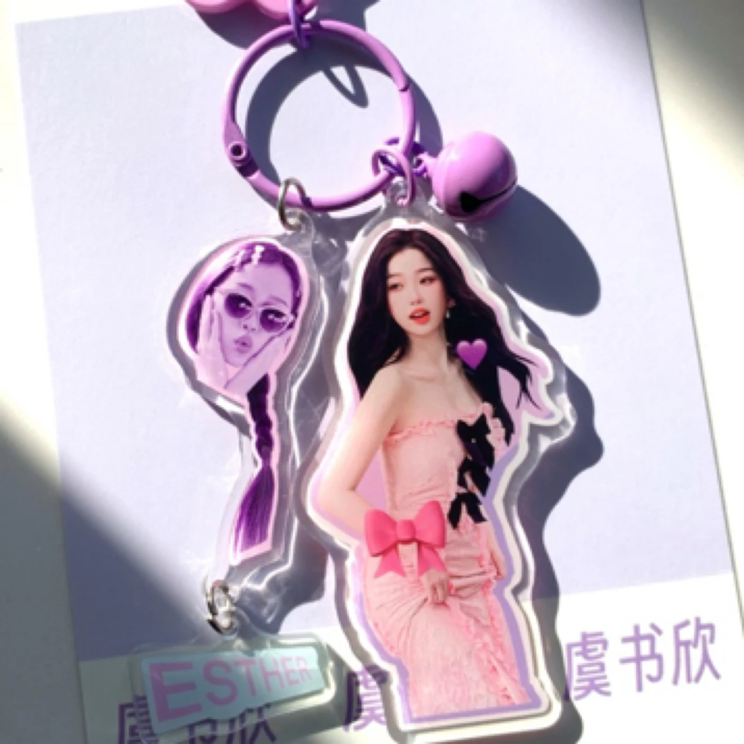 彩色五角星滴胶钥匙扣