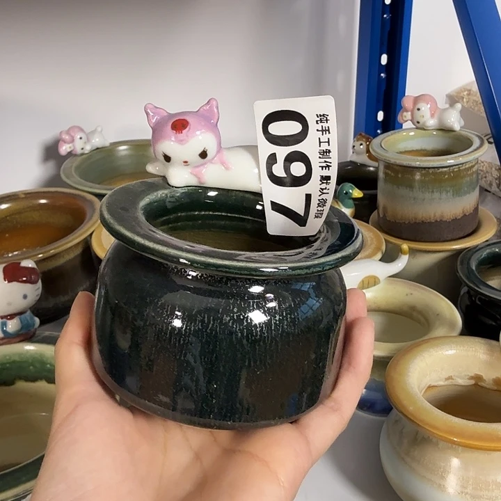 景德镇手工陶瓷盆 口6