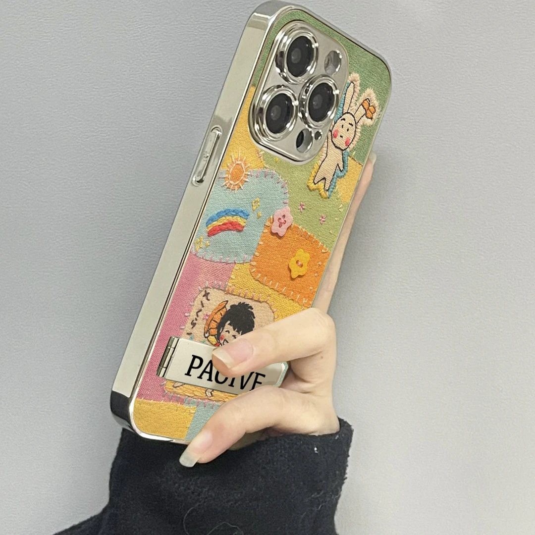 彩虹丸子适用苹果16ProMax手机壳iPhone华为OPPO小米vivo贴皮套