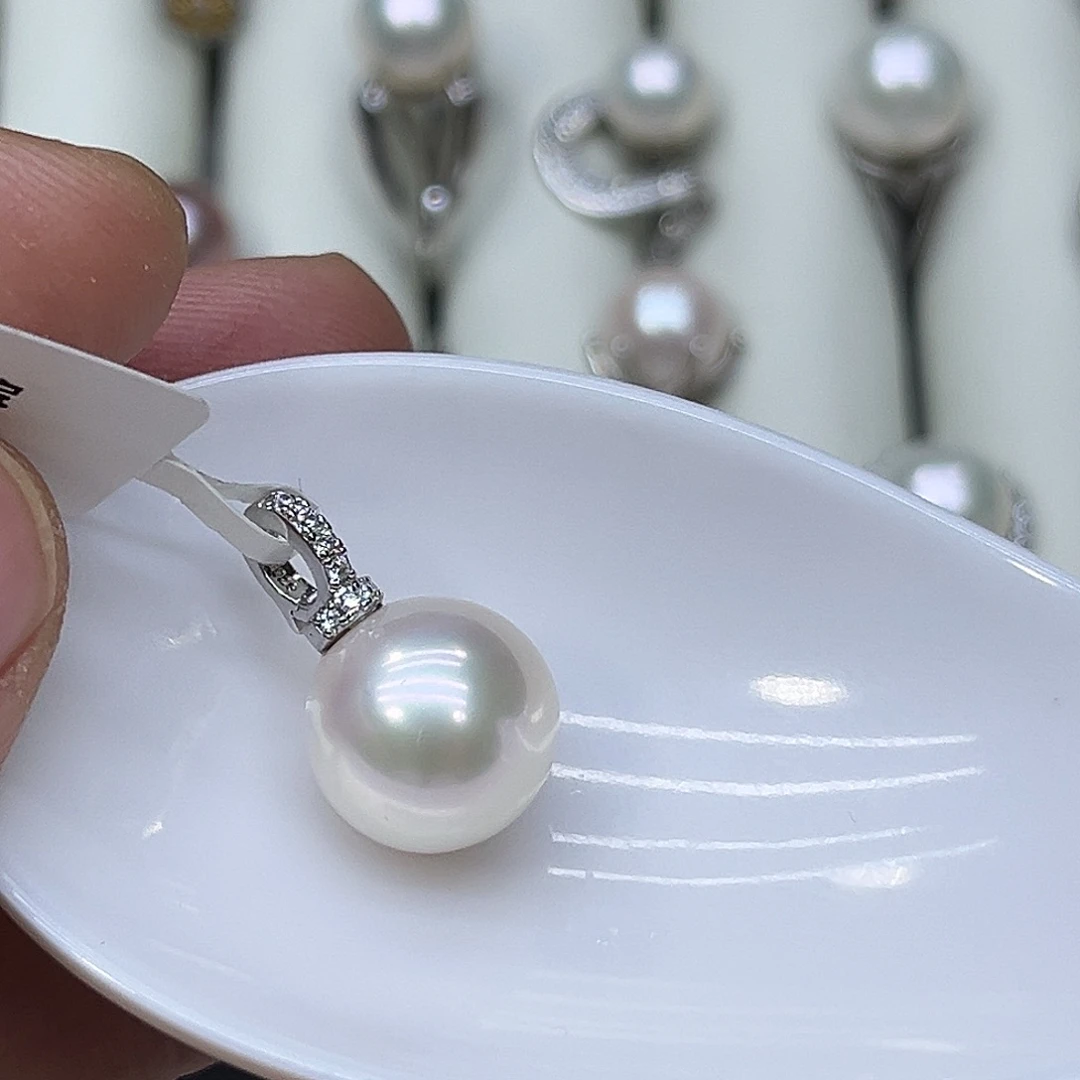 淡水珍珠颈饰银S925镶嵌