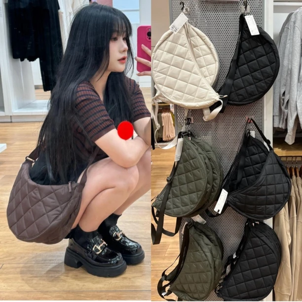 22 少量原货 菱形格大号饺子包