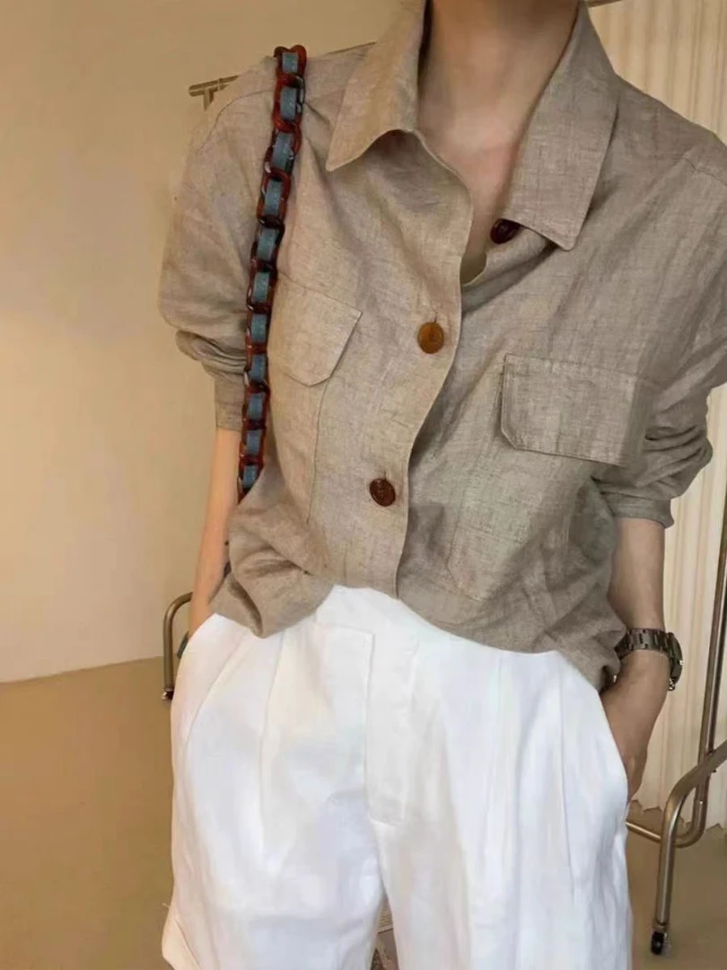 SY008#春秋薄款小西服女韩系高级感显瘦休闲衬衫外套女（约50）