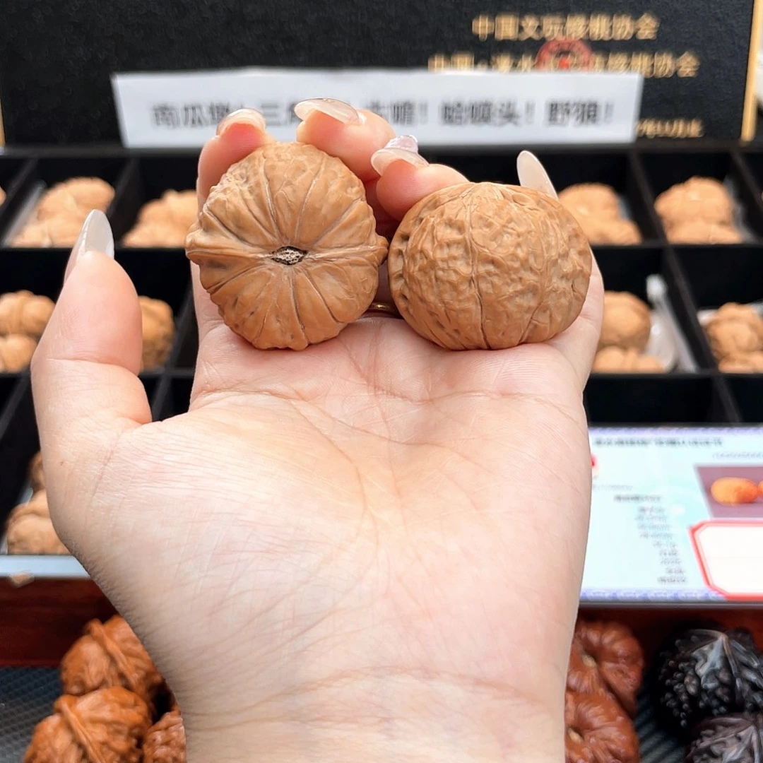 把件文玩核桃36南瓜全品正圆正肩边肚同尺36S2