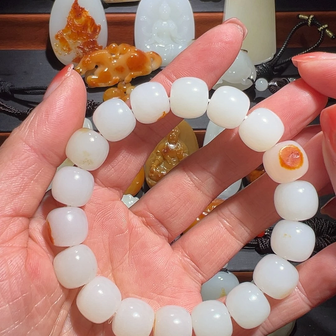 和田玉未镶嵌手链