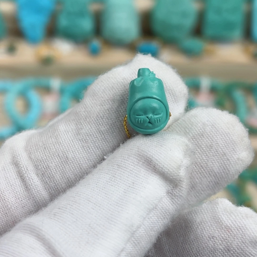 未镶嵌绿松石梨子猫