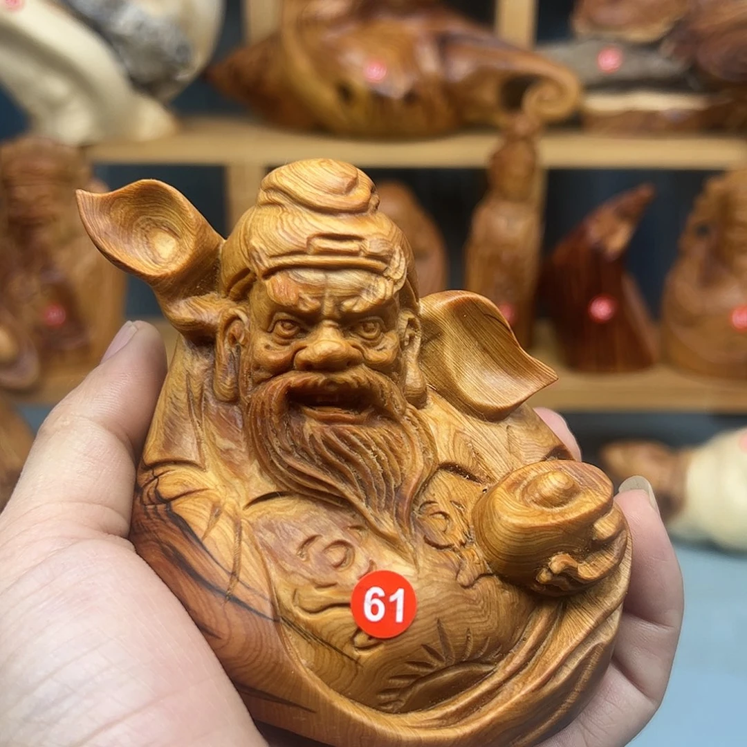 木柏木摆件手把件