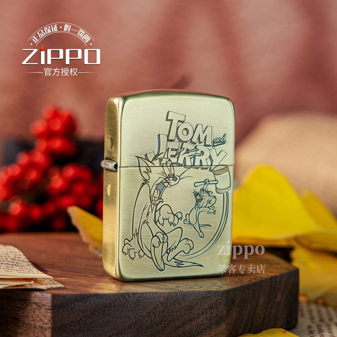 ZIPPO打火机 精雕猫和老鼠 1941煤油打火机 DYJ1