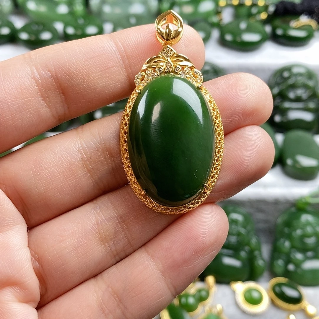 和田玉（碧玉）未镶嵌颈饰