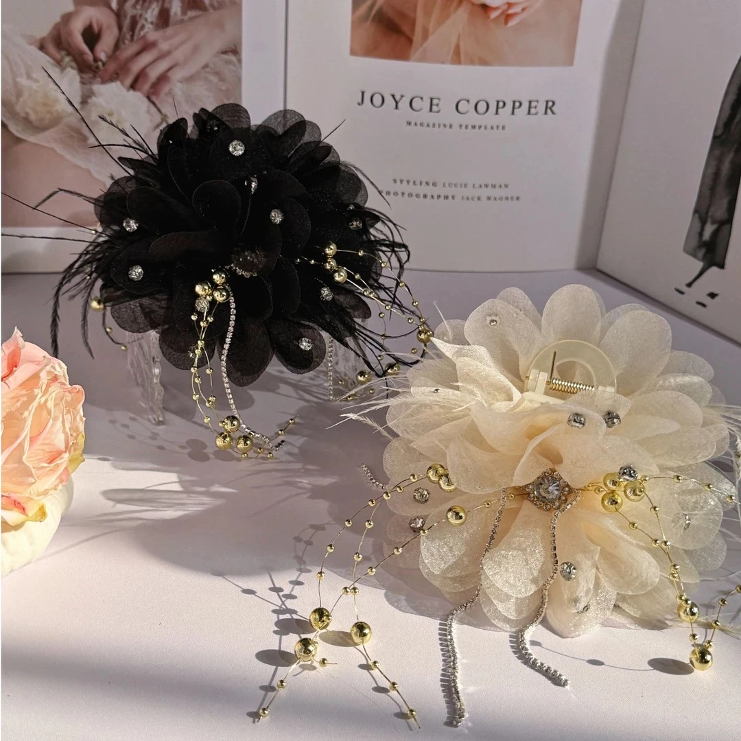 2025春夏新款金色年华气质百搭抓夹A123