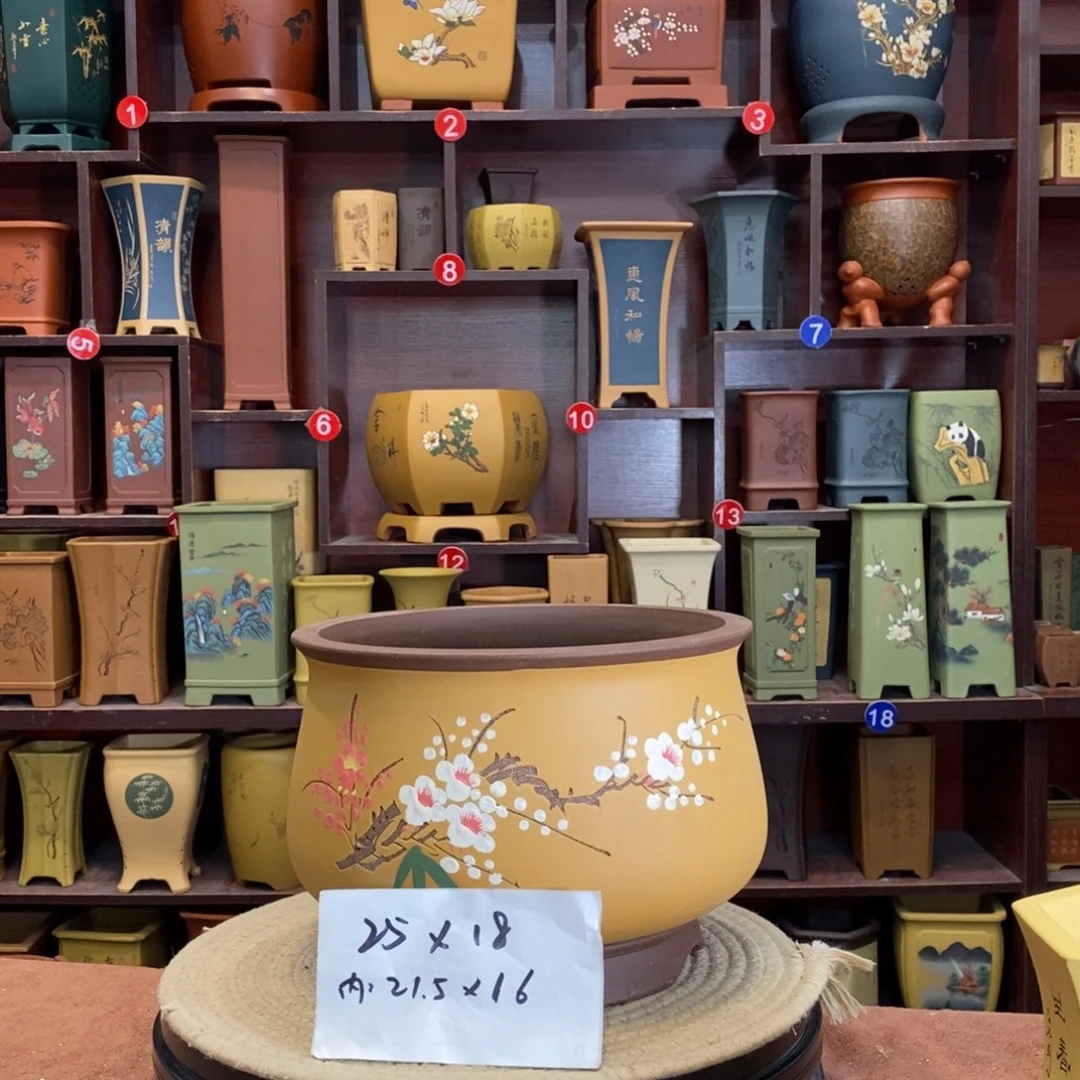 紫砂花盆紫砂作品