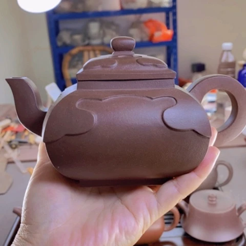 茶壶紫砂四方如意500cc