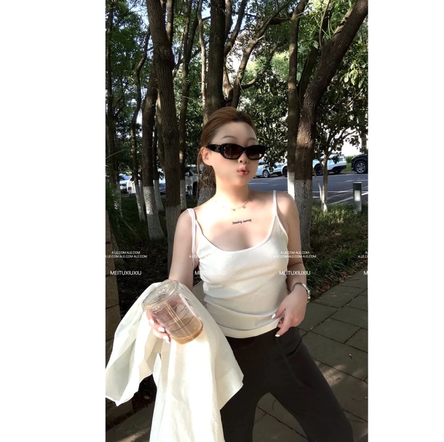 【阿乐家】大码微胖“夏日刚需”遮肉显瘦夏季清凉单穿内搭吊带背心
