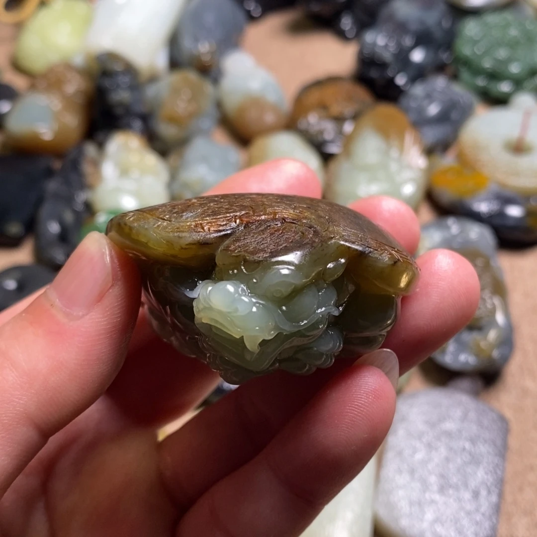 【闪购商品】和田玉挂件未镶嵌红*