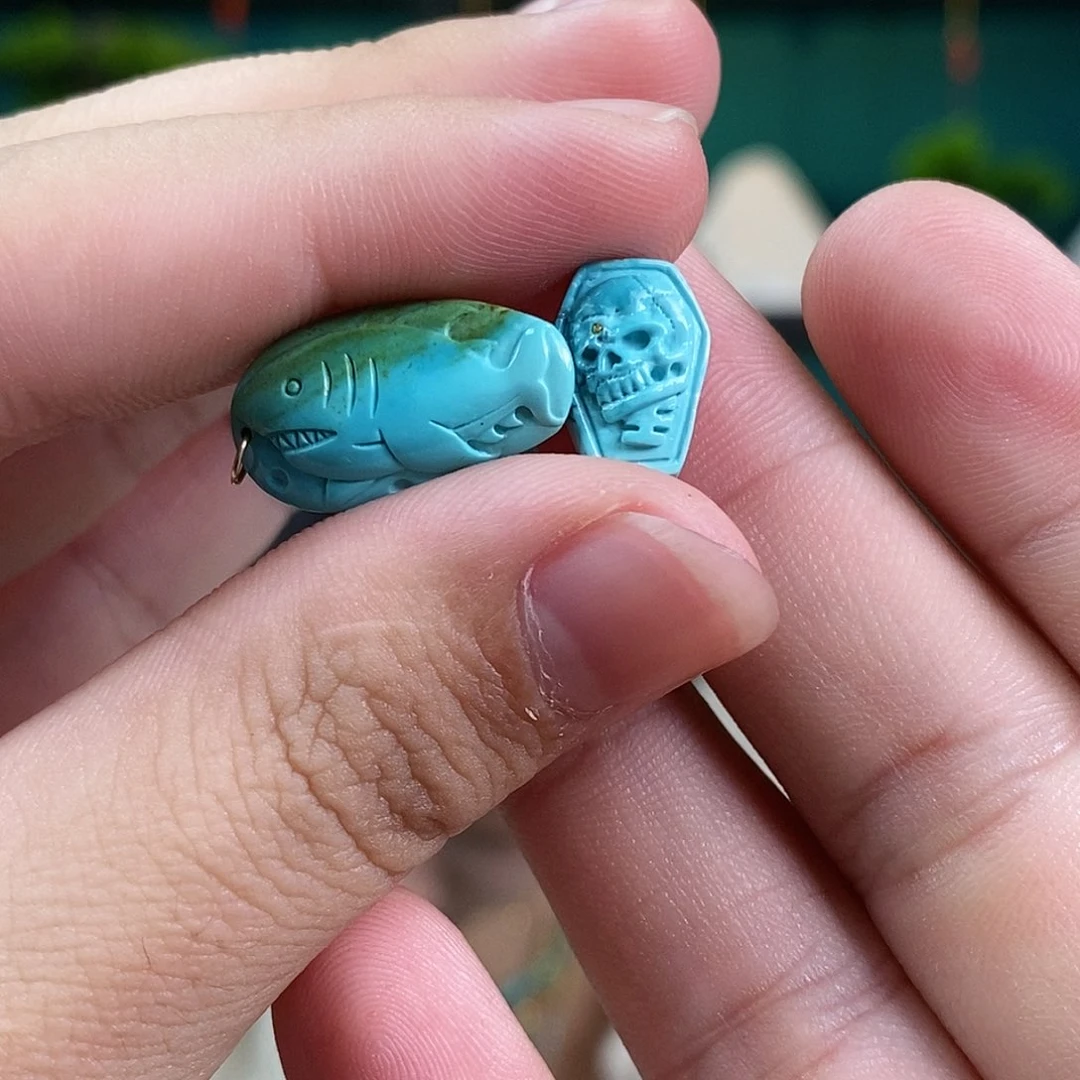 绿松石珠宝奇石未镶嵌