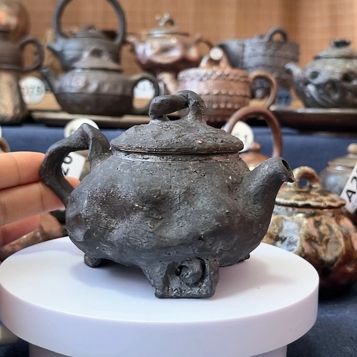 黑陶手捏壶1234黑陶八*八