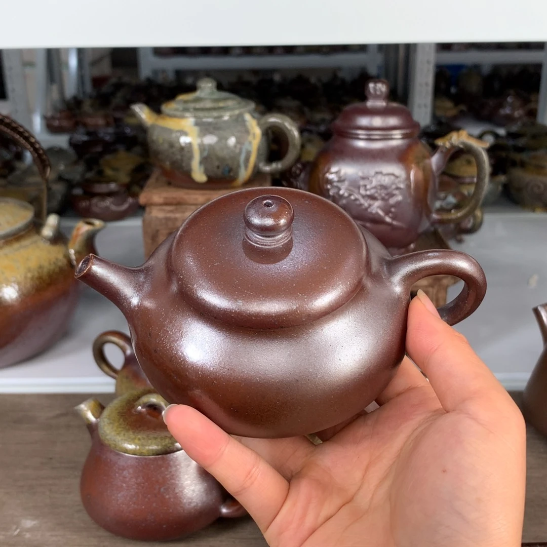 紫砂茶壶纯自然柴烧