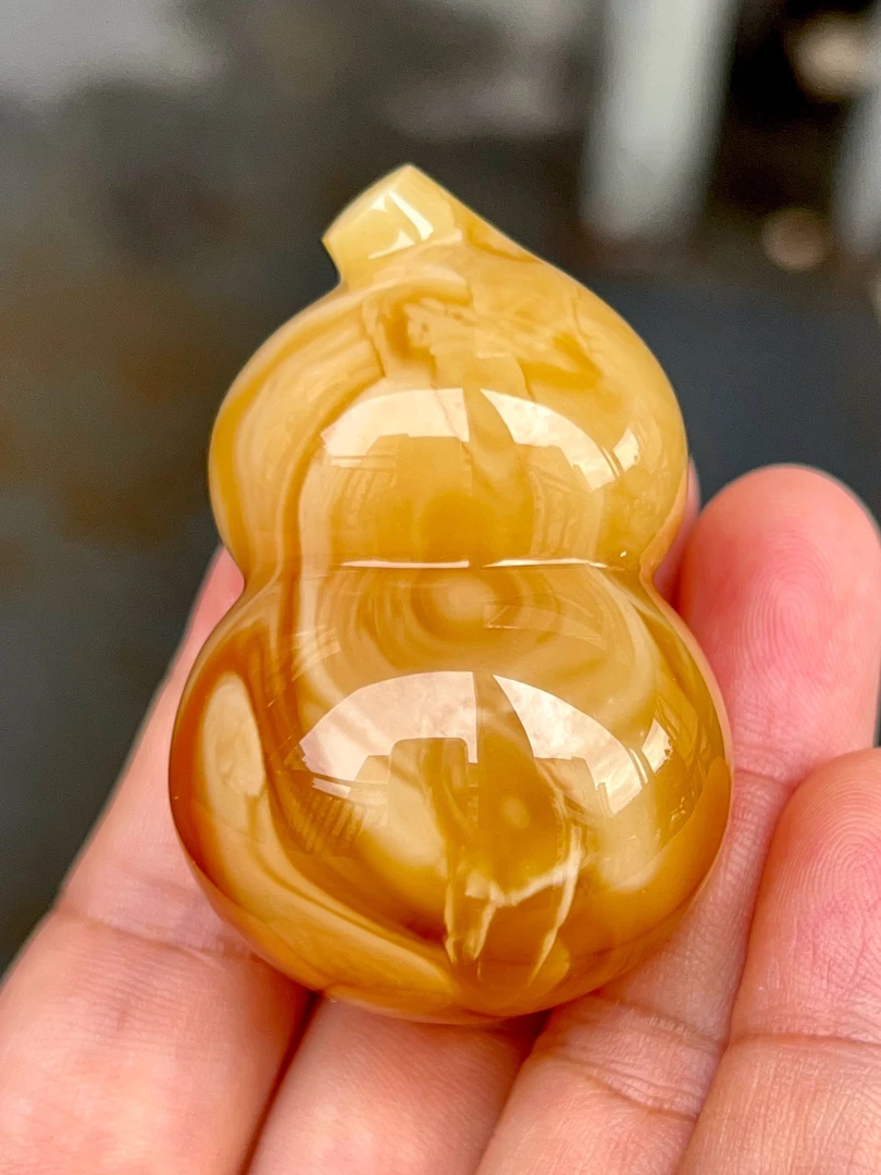 俄料蜜糖红妖花蜡立体葫芦