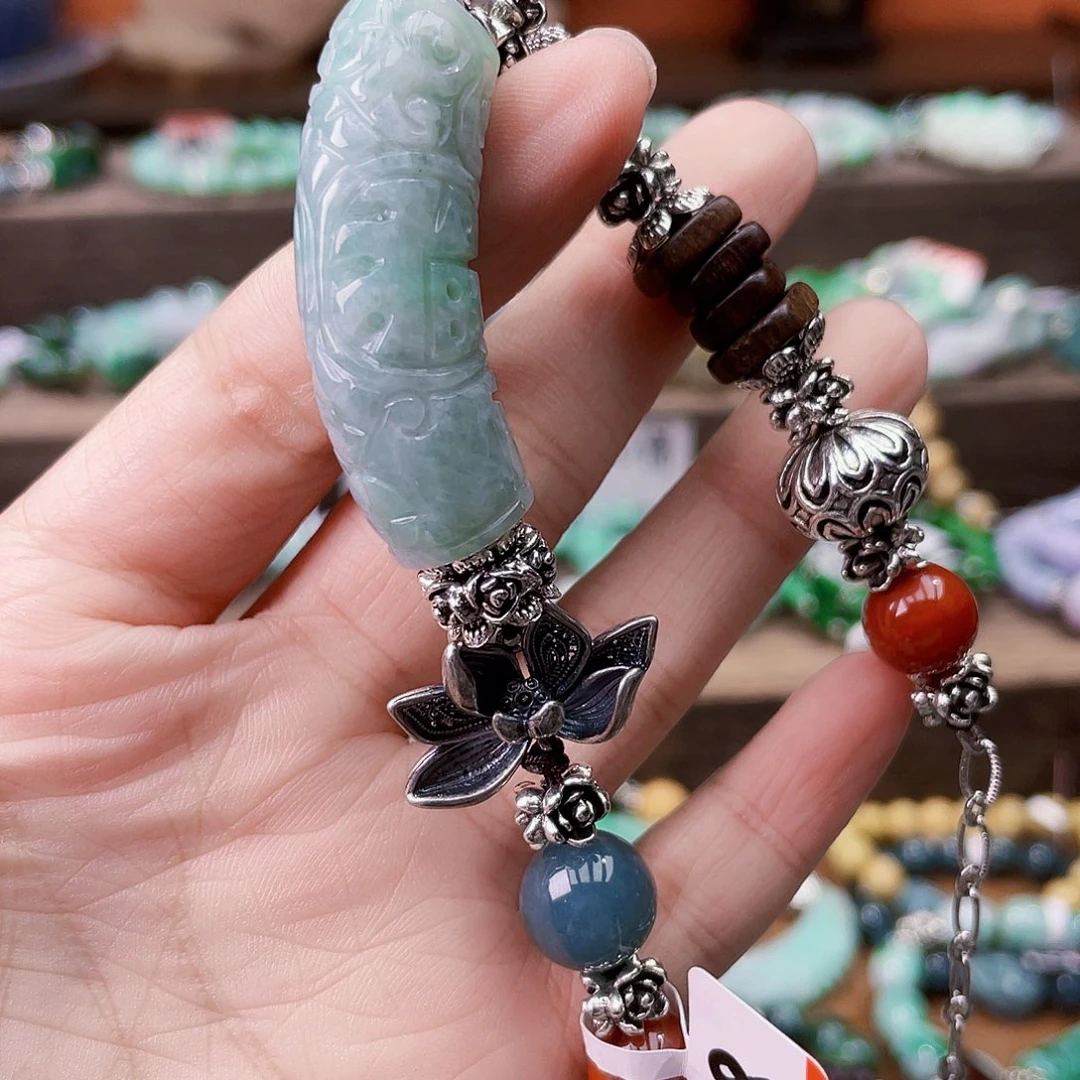 幸***福未镶嵌手链翡翠手链