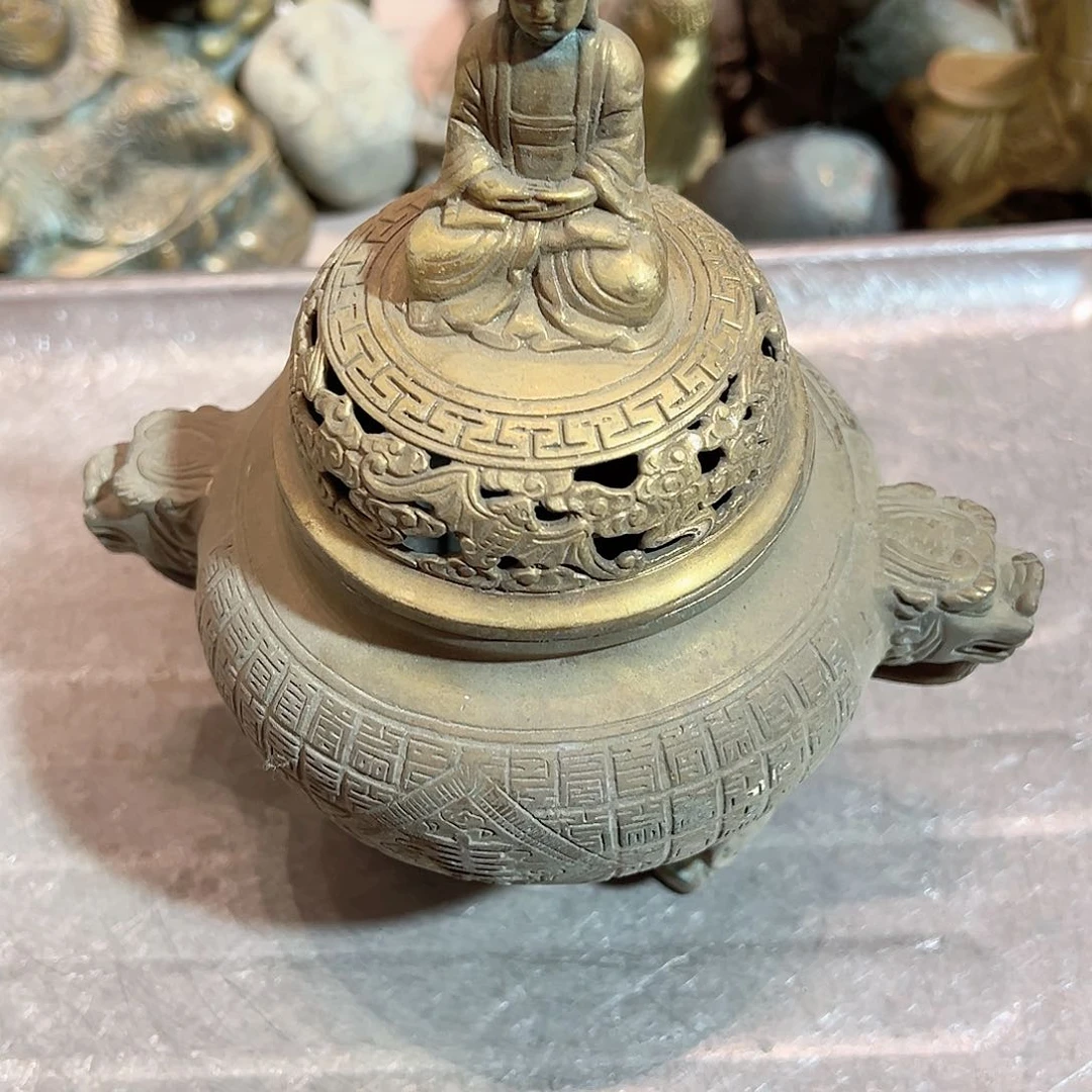 周****）黄铜摆件工艺品，