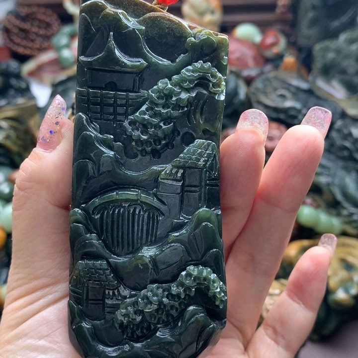 岫岩河磨玉（透闪石质玉）把件未镶嵌