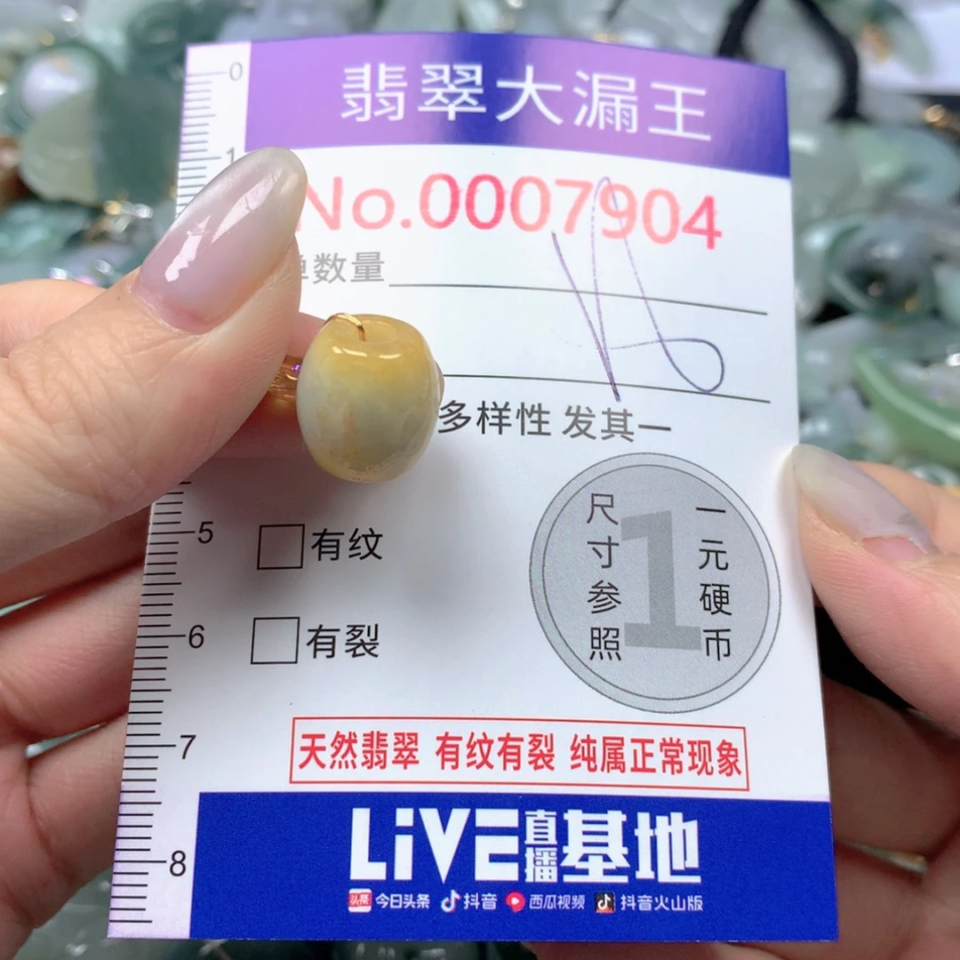 翡翠未镶嵌吊坠(不含链)