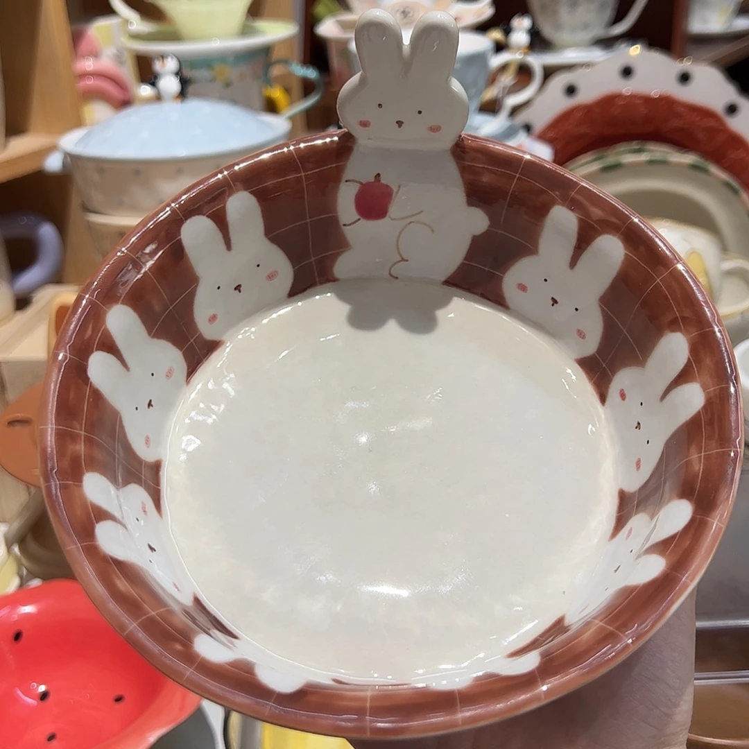 景德镇立体兔子碗