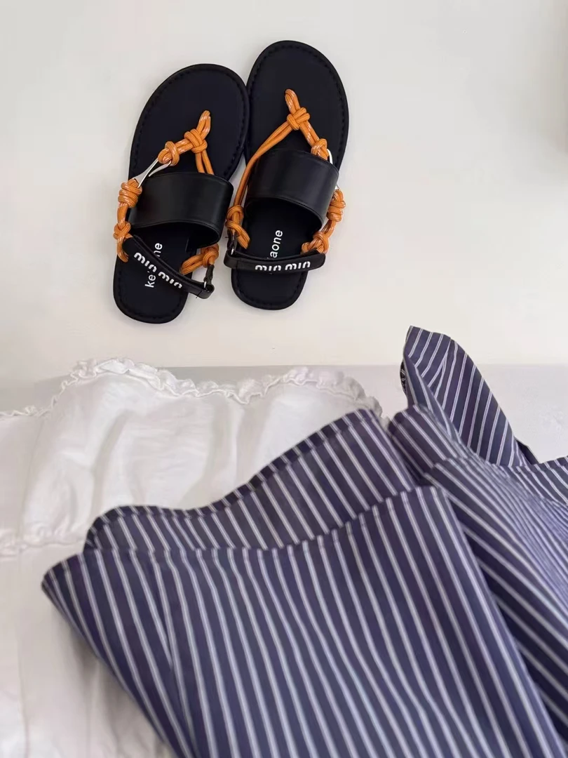 夏日凉拖合集 日常百搭休闲平底夹趾人字拖 复古厚底勃肯一字拖鞋