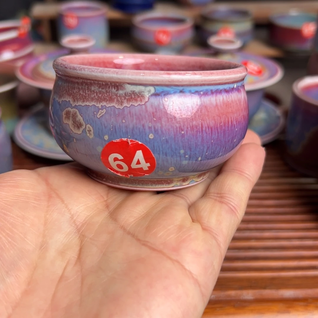 手工制作钧窑茶器