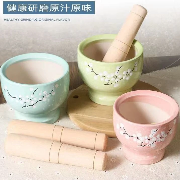 石头蒜臼子家用老式捣蒜器传统捣蒜罐陶瓷蒜缸砸蒜罐捣蒜泥器