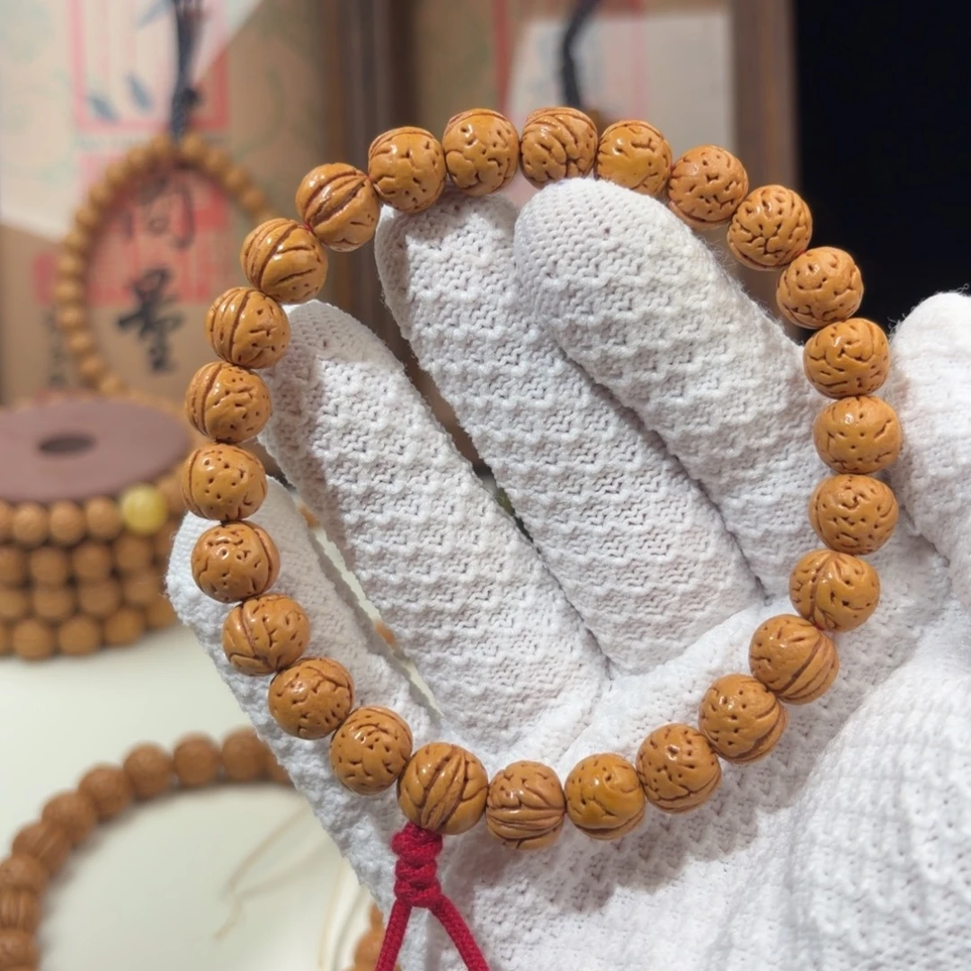 手串桃核1.1「金蝉子」野生桃核手持