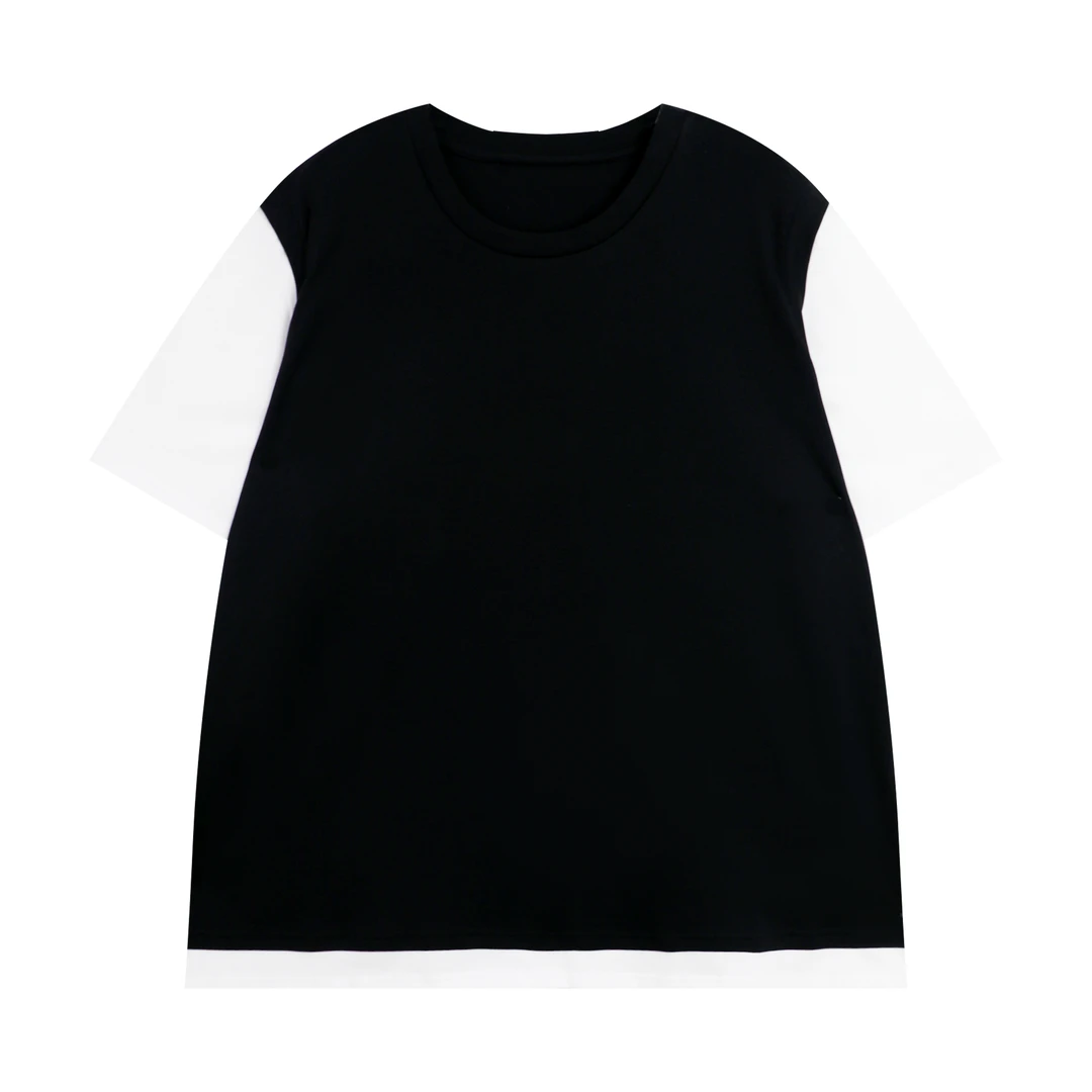 假两件短袖T恤宽松显瘦百搭2025夏季新款设计感时尚休闲女装