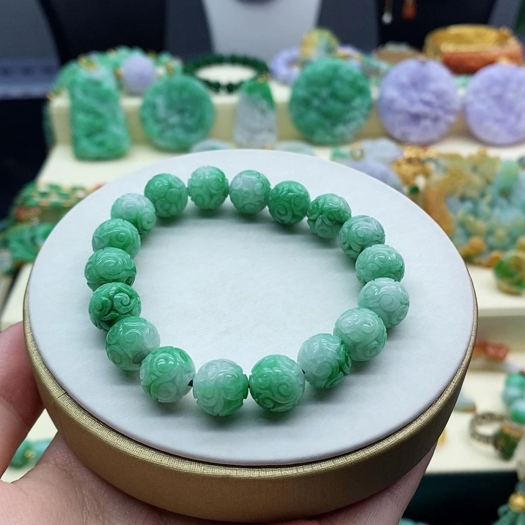 未镶嵌手串翡翠手串