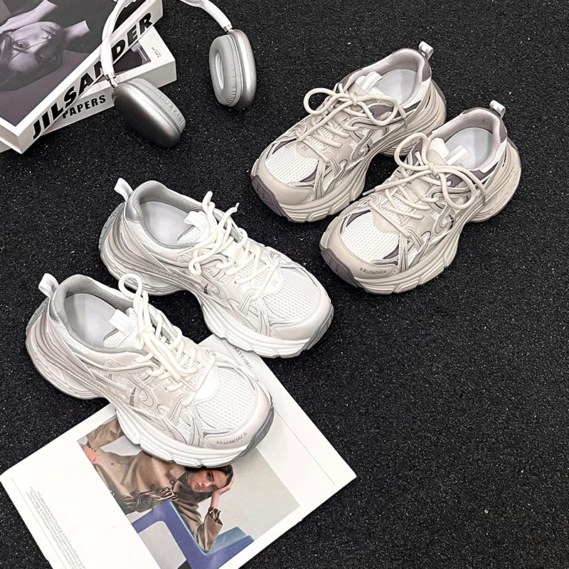 【喜喜】春季防滑女老爹鞋透气小个子百搭女鞋运动鞋1195-87